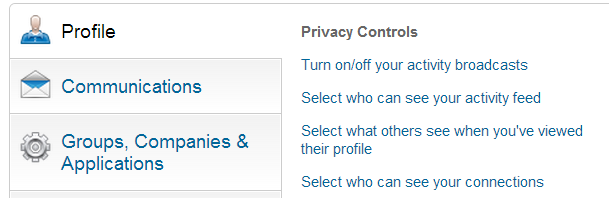 Profile privacy